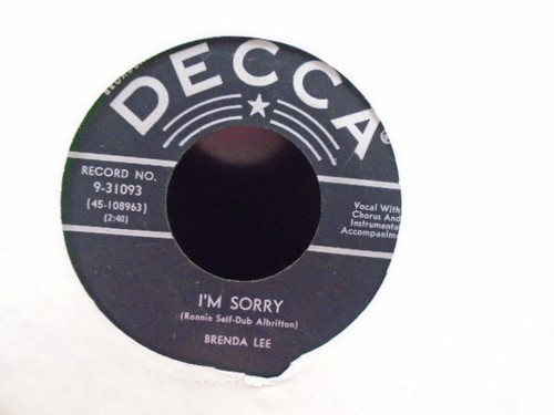 Brenda lee sorry - ", i`m