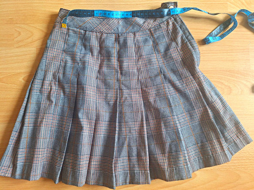 Damen plissee rock kariert - h&m, plissee-rock