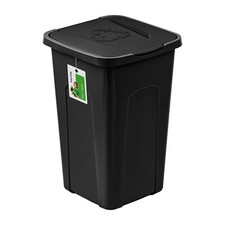 PAFEN Abfalleimer Schwarz