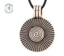 Halskette tibetische Spirale Talisman Amulett Glücksbringer Geschenkidee Rarität