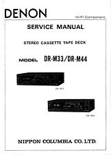 Service Manual-Anleitung für Denon DR-M33, DR-M44 