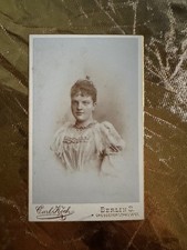 CDV Foto Portrait junge Dame