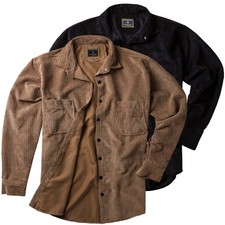 Lavecchia Übergrößen Cordhemd Cord Hemd Langarmhemd Herren Langarm Polo Shirt