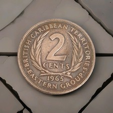 Ostkaribische Staaten 2 Cent Elisabeth II. 1965 