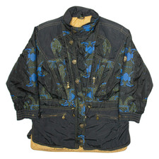 EMMEGI Herren Jacke schwarz Crazy Pattern XL