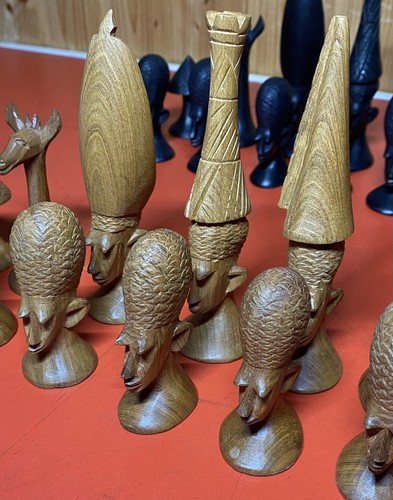 Afrikanische schachfiguren der - schachfiguren,