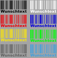 Aufkleber Sticker Barcode