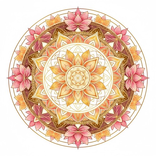 Sticker round mandala - mandala, car