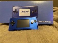Gameboy Micro Blau mit Ladekabel und Orginal Verpackung Top Zustand