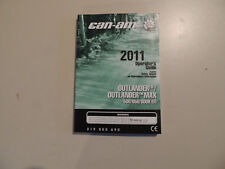 Fahrerhandbuch Operator`s guide can-am Outlander / Max 500 650 800 R EFI (2011)