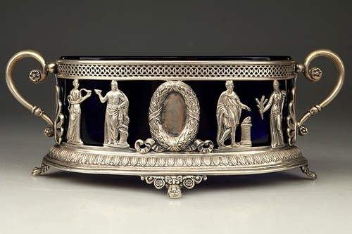 Silber jardiniere jugendstil - silber,
