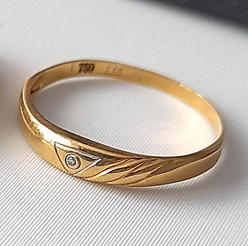 Ring gold 750 karat - 750, mit