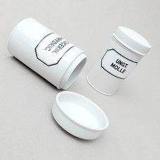 2 x Apotheker Gefäß Dose Deckeldose Porzellan 1000 ml Made in Bavaria