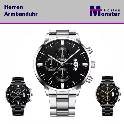 Armbanduhr herren edelstahl - armbanduhr,