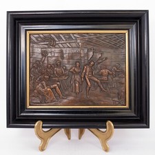 Kupfer Relief 1890 Handarbeit