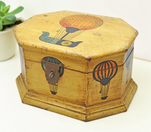 Vintage holz oktagonal - holz,