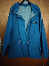 BAILO Herren-Jacke Gore-Tex blau Gr. 48, Outdoor Regen Wind Kapuze 
