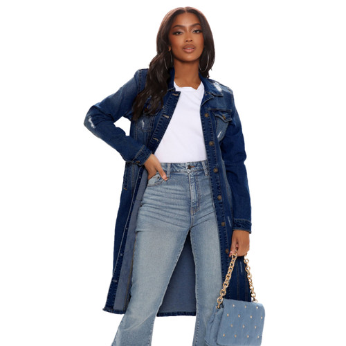 Damen distressed loch über - distressed,
