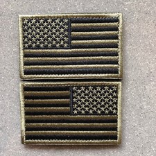 1x PAAR - FLAGGE REVERSE USA