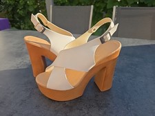 High Heels Sandaletten Damen, Weiß,  gr. 36