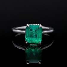 Ring Diamanten Smaragd 750