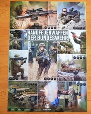 Bundeswehr Riesenposter Handfeuerwaffen Gewehr Panzerfaust Pistole Bw NATO Bund