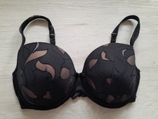 Marie Jo BH Herzform 85 E schwarz gemustert kaum getragen