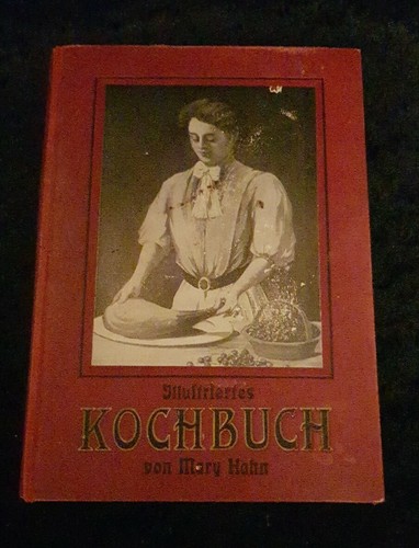 Altes illustriertes kochbuch - altes,