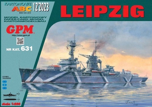 Leipzig german cruiser - leipzig, card