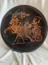 dekorativer Kupferteller oder