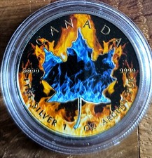 1oz Silber Maple Leaf ICE&FIRE Edition 2023 Canada, Auflage 100 Stück 