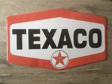 TEXACO Hexagon XXL  Blechschild motivgepägt 58 x 38 cm USA