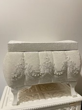 1x Truhe mit Deckel + 2 Schubladen /NEU/ 85,5x42x43,5cm / Vintage Design