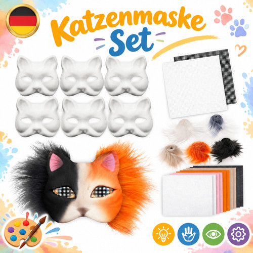 Papiermaske bastelset - papiermaske,
