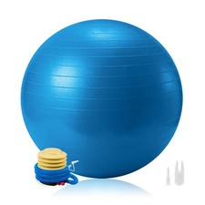 Gymnastikball Sitzball Pezziball 55cm Fitnessball mit Pumpe Yoga Ball Sport Büro