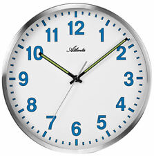 Wanduhr, Silberfarben, Ø 30