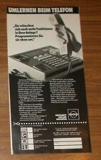 Seltene Werbung TE KA DE EBX 100 Telefon-Nebenstellenanlage 1977