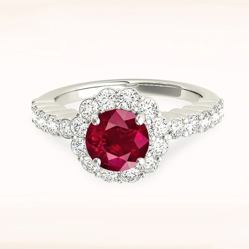 18k weißgold ring mit ct - 18k,