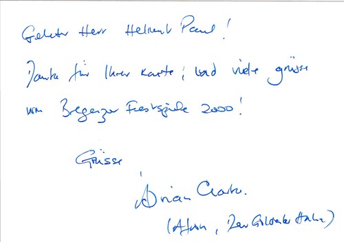 Adrian clarke autograph - clarke,