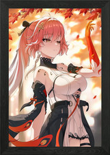 Anime Girl in Autumn Setting