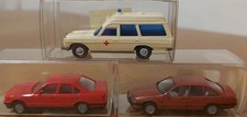 WIKING 1:87 MB DRK Wagen (BINZ), BMW 520i und OPEL Senator in OVP