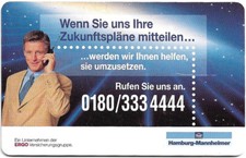 Telefonkarte S 04 von 1999 , Hamburg Mannheimer , leer
