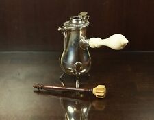 SCHOKOLADENKANNE egoiste Kanne 950/000 solid silver chocolate pot Chocolatiere