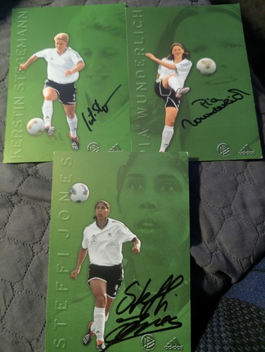 3er dfb autogrammkarte - ,
