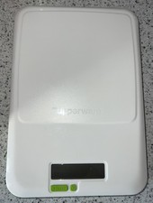 Tupperware Küchen-Waage Digital Easy Scale weiß-grün Rarität