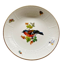 Meissen Porzellan kleine Schale mit Vogelmalerei I 1. Wahl