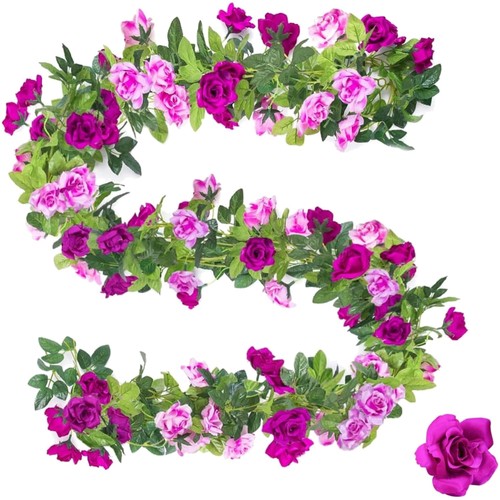 Künstliche rosen girlande - künstliche,