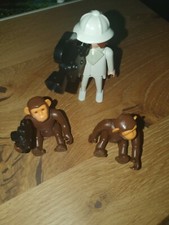 Playmobil Fotograf mit Kamera und Schimpansen