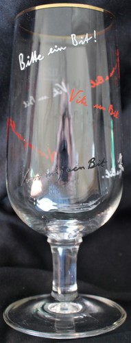 Seltenes bierglas brauerei - bierglas,