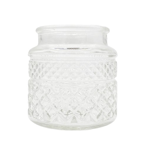 Glas vase klar strukturiert - glas,